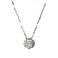 Collana Davite & Delucchi Donna in Oro bianco Diamante 0.41 Ct CLU010879 0S - CLU010879 0S